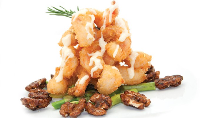 Crisp Shrimp with Honey Walnuts